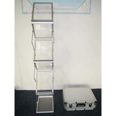 China Aluminum bookcase A3 A4 folding creen to hold acrylic folding magazine rack for sale