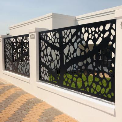 China Easily Assembled Cheap Laser Cut Aluminum Metal Garden Privacy Fencing Wall Panels for sale