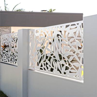 China Custom Laser Cut Privacy Designs Easily Assembled Stainless Steel 3d Aluminum Fence Panel for sale