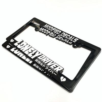 China NO car number car license plate frame high quality gray card plate frame custom made wholesale for sale