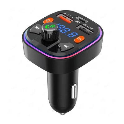 China Multifunctional Usb Charging LED Handfree Call And Radio 12v Dual Usb Charging Usb bluetooth Car MP3 FM Transmitter for sale