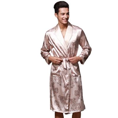 China New Design Men's QUICK DRY Bathrobe Printed Bathrobe Summer 2 Pieces Bathrobe Set for sale