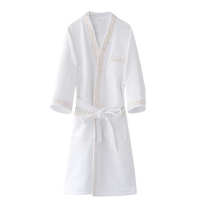 China High Quality 100% Adult Waffle QUICK DRY Cotton Terry Cotton Hotel Bathrobe for sale