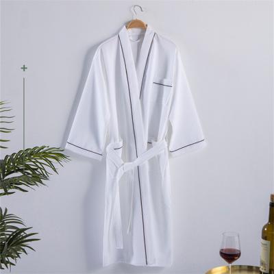 China Wholesale New Style Luxury Waffle Cotton QUICK DRY Set Mens Womens Hotel Unisex Bathrobe for sale