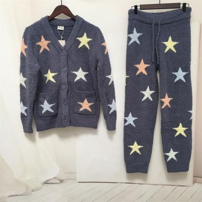 China Wholesale Matching 100% Polyester QUICK DRY Women Pijama Chenille Set Loungewear Pajamas for sale