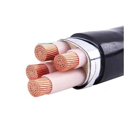 China Construction 3 Phase 0.6 Core 4c 4c 4 25mm 35mm CU 1KV XLPE SWA PVC Armored Underground Power Cable 50mm for sale