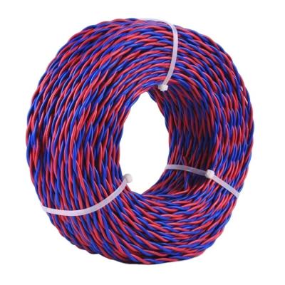 China Flexible Low Voltage Copper Conductor Construction Wire Fire Wire Polyvinylchloride Insulated Cable ZR-RVS 2*1.5 Cable for sale