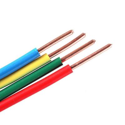 China Stranded 1mm 1.5mm 2.5mm Single Core Solid Or PVC Insulated Electrical Copper Cable And House Building Wire for sale