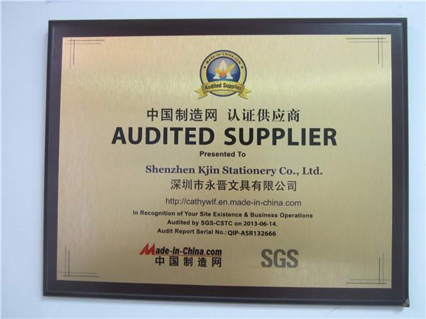 Proveedor verificado de China - Shenzhen Kjin Stationery Co., Ltd.