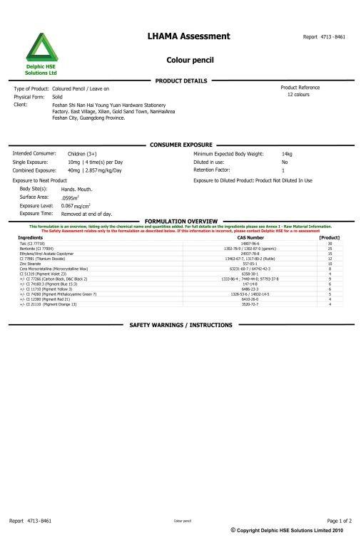 LHAMA Assessment - Shenzhen Kjin Stationery Co., Ltd.