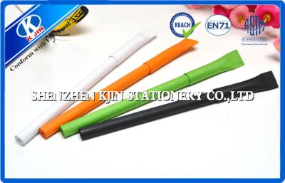 China Orange Paper Wrapped Ball Point Pens For Gift , Recycled Point Pens for sale