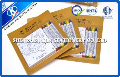 China Customized Drawing Art Stationery Set  WIth 4 Pcs Crayon And Notepad for sale