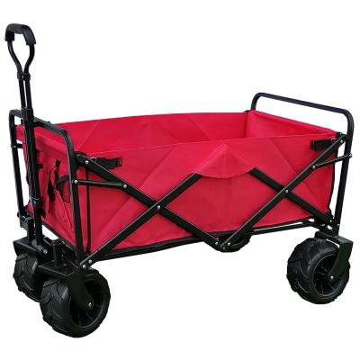 China Durable Outdoor Folding Trolley Folding Serving Portable Beach Collapsible Cart for sale