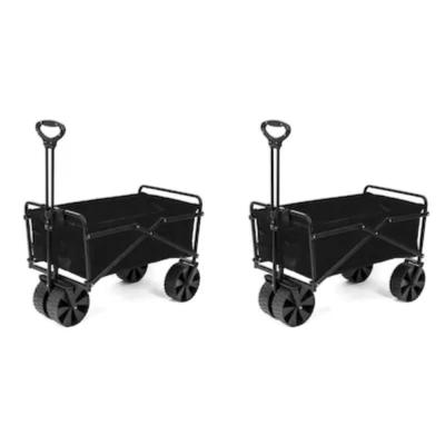 China Heavy Duty Traction Cart Durable Folding Folding Garden Cart Utility Cart Beach Camping Truck for sale