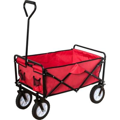 China Durable Collapsible Folding Cart Folding Sports Utility Cart Beach OEM Four Wheel Outdoor Camping for sale