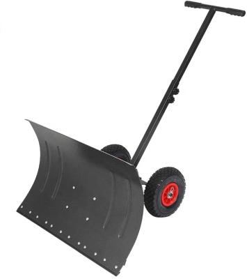 China Adjustable Wheeled Snow Shovel Snow Supplier, Snow Shovel, Heavy Duty Rolling Snow Plow Shovels Snow Removal Tool for sale