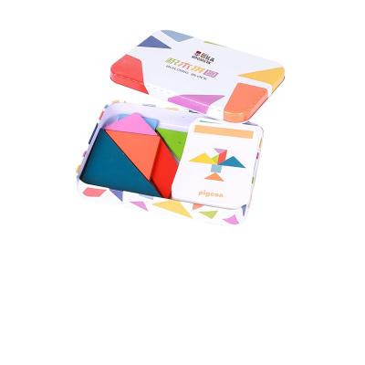 China 2021 new new design and new material tangram puzzle kid toys for sale