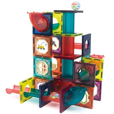 China children learning toys marble run magnetic tiles educational magnetic marble run toy for sale