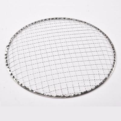 China Easily Cleaned Factory direct selling barbecue tools charcoal grill camping trip arc round  disposable barbecue net for sale