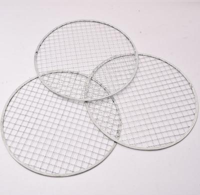 China Easily Cleaned New type of barbecue tools family gathering flat galvanized Japanese grill disposable barbecue net for sale