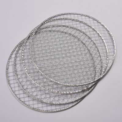 China Easily Cleaned Customized barbecue net round high temperature resistant non deformable disposable barbecue net for sale