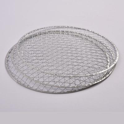 China Easily Cleaned High quality round galvanized stainless steel 304 camping customized disposable barbecue net barbecue net for sale