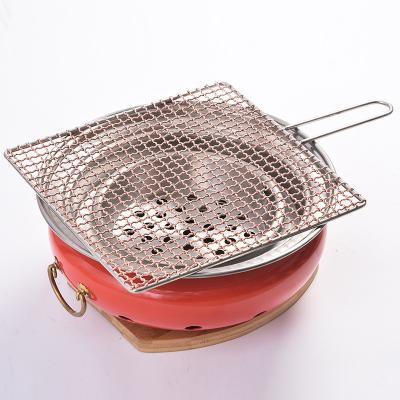 China Easily Cleaned Manufacturer customized  Copper barbecue Barbecue shop welded copper bbq mesh copper woven grill net for sale