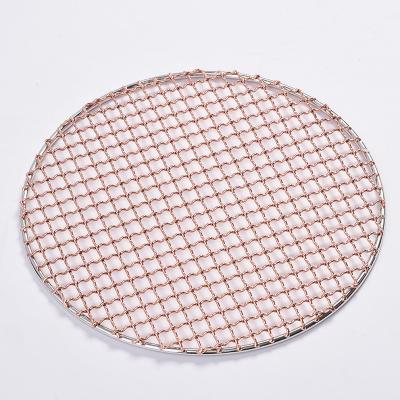 China Easily Cleaned Factory Copper barbecue wire mesh camping welded copper bbq wire mesh welded copper woven grill net for sale