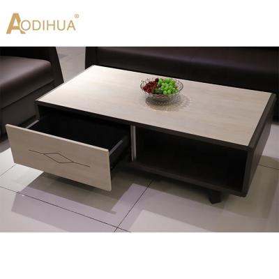 China Office Extendable Simple Rectangle Furniture Coffee Table Office Wooden Tea Table for sale