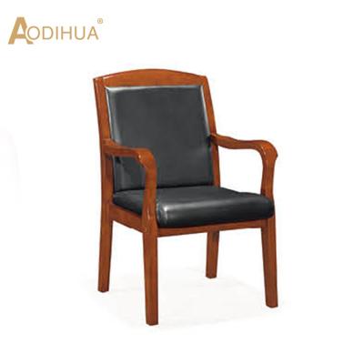 China Executive Office Large Extendable Simple Wood Chair Leather Chair for sale