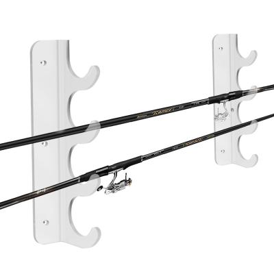 China Fishing Rod Storage Rack Fishing Pole Holder Pole Holder for Garage Acrylic Fishing Rod Storage Rack Wall Mount Fishing Pole Holder for sale