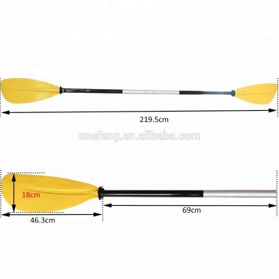 China New Design 3 Position Canoe Curved Blade Engineered Aluminum Kayak Paddle / Fishing Paddle , Bset Kayak Paddle for sale