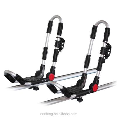 China Foldable Innovative Single Arm Products Kayak Rack Aluminum Car Rack Kayak Car for sale