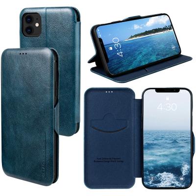 China Vietao Shockproof Magnetic Flip Phone Cover Leather Case For iphone 11 pro 12pro 13pro Max PU Leather Cell Phone Case With Card Holder for sale