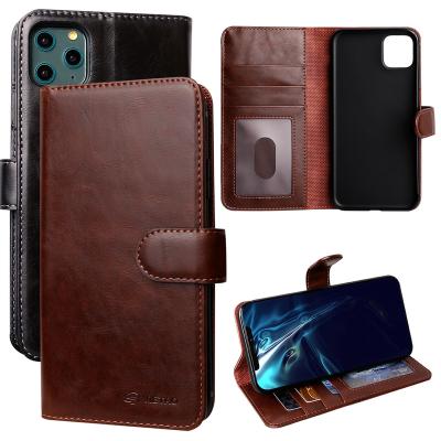 China VIETAO Custom Logo Brown PU tpu Leather Cell Phone Case Back Leather Cover For iphone 7 12 11 pro Max Se 8 2020 XR Xs for sale