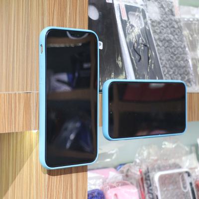 China Anti Gravity Blue Custom Logo Inside Protective Sticky Use Nano Suction Technology Color Nano Back Cover For iphone 11 pro XS XR Max for sale