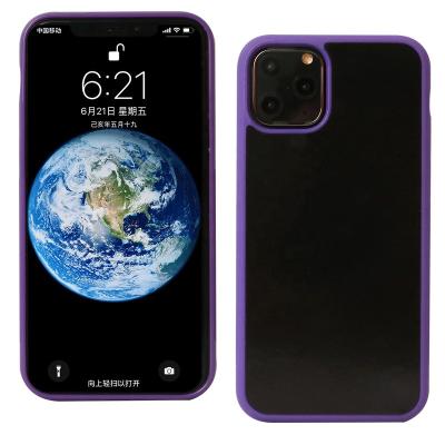 China 2020 Use Nano Suction Technology Color Gravity Case Purple Nano Suction Anti Suction Frame For iphone 11 pro mobile case covers anti-gravity case manufacturing for sale