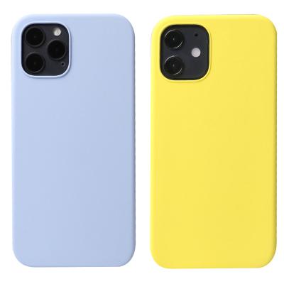 China Soft Microfiber Scratching On Logo Microfiber Cover Liquid Silicone Shockproof Inner Cell Phone Case Custom Iphone 11 5.8 6.1 6.5 Inches Max for sale