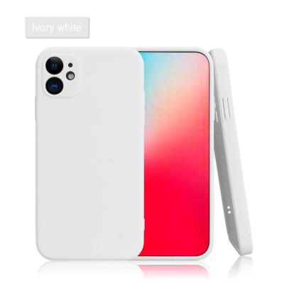 China Protect your phone off white protective candy color square edge phone case for iphone 11 case soft matte tpu cover for girls for sale