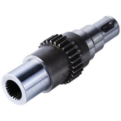 China Construction precision steel helical shaft s45c vibrator intermediate gear shaft for sale