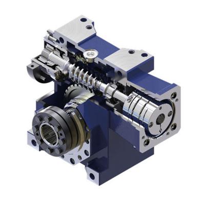 China Worm Gear Reducer Gearbox With Solid Shaft / Hollow Shaft Mounted Price Motion Reduction Ration 30 Servo Worm Gear Units Precise Gearbox without backlash for sale