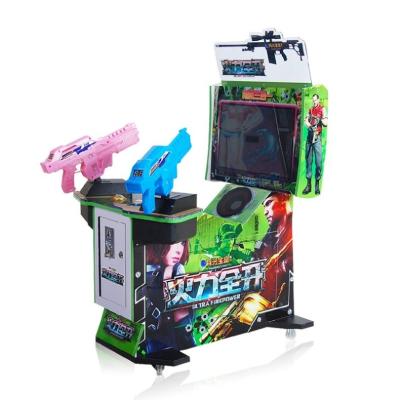 China Juego de tiros de arcade operado por monedas Juego de tiros de armas de distracción en interiores Máquina de juego de tiros para empujador de monedas en venta