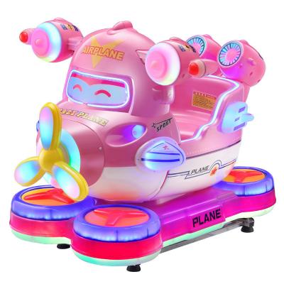 China MP5 Swing Airplane Kids Rides on Car Battery Coin Operated Kiddie Amusement Train Game for sale