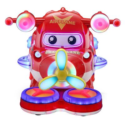 China Metal Acrylic Plastic Coin Operated Kiddie Rides Airplane Machine Helicopter Kiddie Ride for sale