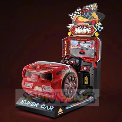 China 26'' LED Screen Racing Car Game Machine for Racing Game in Game Center Competition for sale