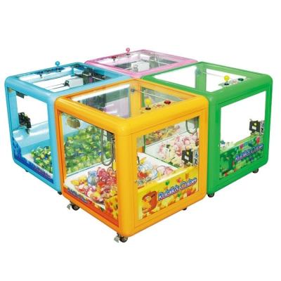 China Mini Rubik Cube Crane Machine Coin Operated Toy Crane Game with US Plug for sale