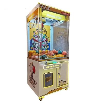 China 1 Player Metal Acrylic Plastic Coin Operated Vending Machine Claw Crane Game Doll Machine for sale