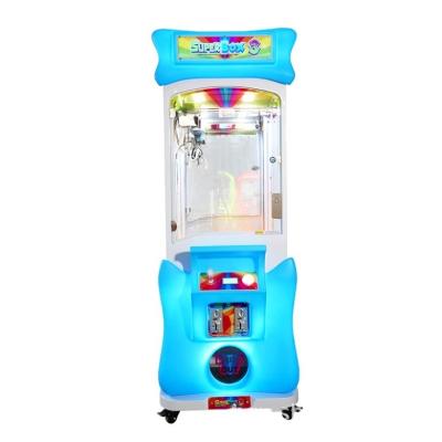 China Black Coin Operated Crane Plush Toy Doll Super Claw Machine Stuffed Toy Game Machine for Amusement Game Center for sale