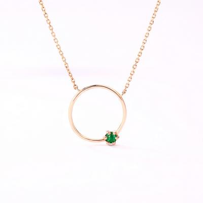 China Free Authentic Green Circle 24K 14K Gold Nickel Wholesale Gold Chain Solid Torque Necklace for sale