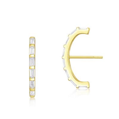 China Nickel Free Wholesale Cheap Tasty Sensitive Fashionable Shape Stud Earrings CZ Fashion Piercing Earrings Women C for sale